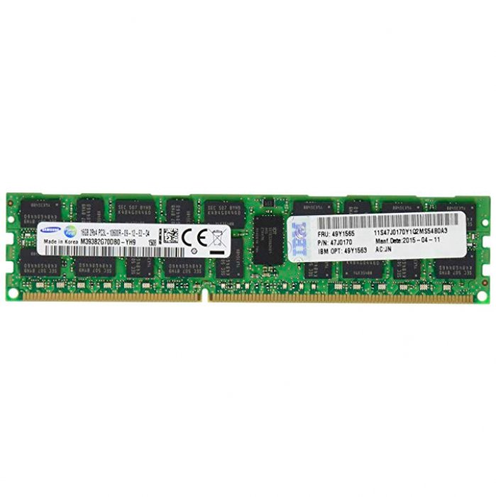 - 47J0170 IBM MÓDULO DE MEMORIA 16GB ECC DDR3 1333Mhz 1.35V PC3L-10600 ...