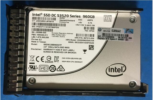 869580-001 867213-004 Intel SSDSC2BB960G7P